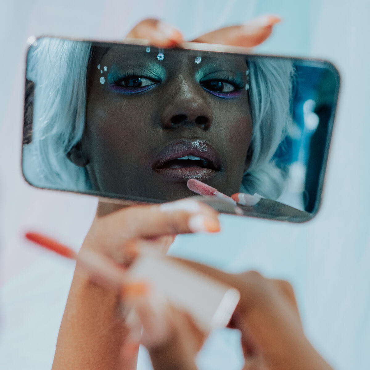 Mirror Glass - Mist (Silver) - Apple iPhone 12 Pro/12/11/Xr